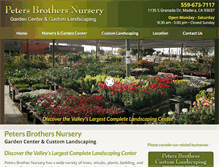 Tablet Screenshot of petersbrothersnursery.com